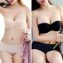 Sexig axelbandslös osynlig Push-up BH
