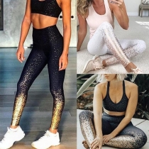 Fashion High Waist Printed Stretch Leggings 