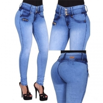 Fashion High Waist Slim Fit Jeans