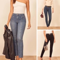 Fashion High Waist Slim Fit Jeans