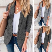 OL Style Long Sleeve 3/4 Sleeve Slim Fit Blazer