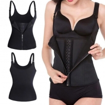 Mode enfärgad tredelad Shapewear-korsett