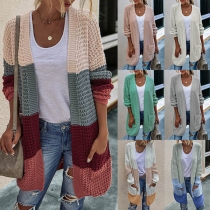 Fashion Long Sleeve Loose Knit Cardigan