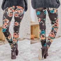 Fashion High Waist Printed Stretch Leggings