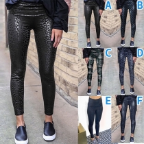 Fashion High Waist Slim Fit Printed Leggings