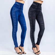 Fashion High Waist Printed Slim Fit Leggings