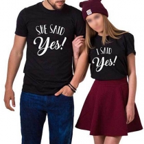Casual Style Short Sleeve Round Neck 