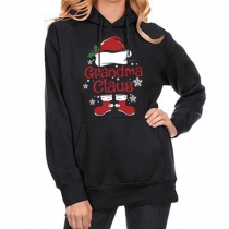 Casual Style Long Sleeve Letters Printed Loose Sweatshirt