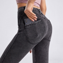 Fashion High Waist Slim Fit Stretch Jeans