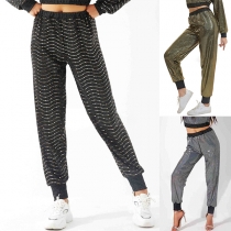 Casuala byxor med elastisk midja