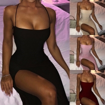 Sexy Bling-bling High Slit Sling Dress