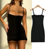 Sexy Black Lace Spliced Short Bodycon Dress