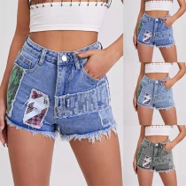 Retro Frayed Hot Shorts