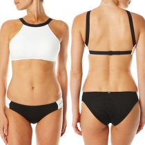 Sexy Contrast Color Bikini Set