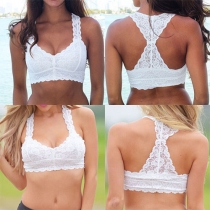 Sexy Solid Color Push-up Lace Bandeau Tops