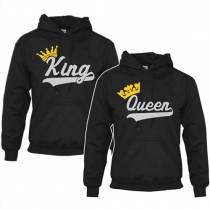 Fashion Letters Printed Long Sleeve Hoodie Couple Sweatshirt 