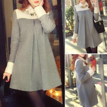 Fashion Casual Long Sleeve Maternity Warm Woolen Coat（Size Run Small）