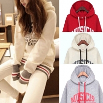 Fashion Letters Printed Long Sleeve Hoodies