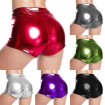 Sexy Low-waist Solid Color Mini Shorts