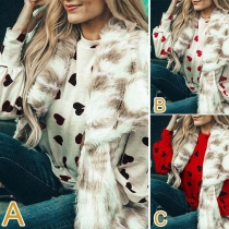 Fashion Round-neck Long Sleeve Printed Pattern Shirt
