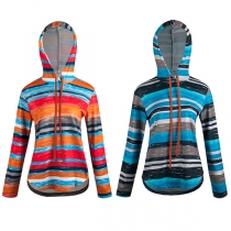 Fashion Long Sleeve Colorful Printed Hoodie