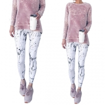 Fashion High Waist Printed Stretch Leggings 