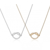 Fashion Knotted Pendant Alloy Necklace