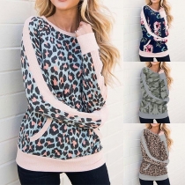 Fashion Long Sleeve Round Neck Printed T-shirt