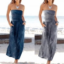 Sexy Strapless High Waist Party Dress