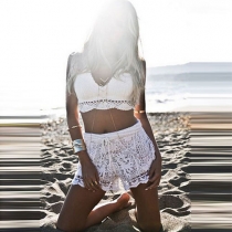 Sexy V-neck Knitted Halter Tank Tops
