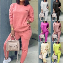 Enfärgad Moderiktig Casual Sportoutfit
