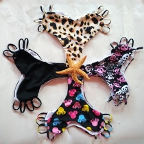 Sexy Printed Heart-shaped Bikini Panty