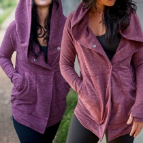 Fashion Hoodie Raglan Long Sleeves Coat