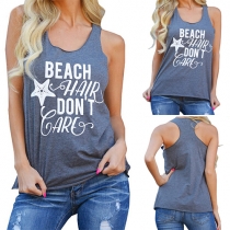 Fashion Style Scoop Neckline Sleeveless Tank