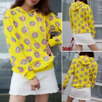 Fashion All-match Printed Couple Hoodie Sweater