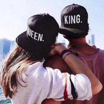 Fashion Letters Printed Couple Baseball Cap