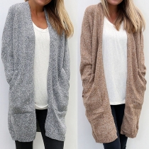 Fashion Long Sleeve Knit Cardigan