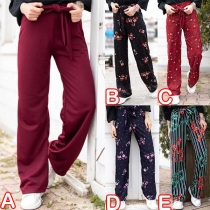 Fashion High Waist Wide-leg Pants 