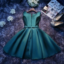 New Satin fabric Evening Dress Party Dress