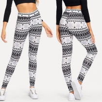 Fashion High Waist Stretch Printed Leggings
