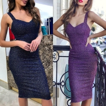 Sexy Backless V-neck Slim Fit Sling Dress