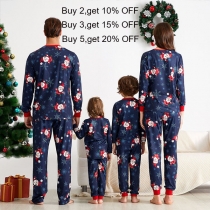 Fashion Christmas Printed Parent-child Nightwear Set