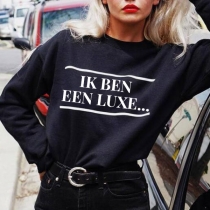 IK BEN EEN LUXE... Svart tröja