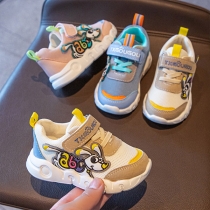 Fashion Contrast Color Cartoon pattern Anti-slip Breathable Mesh Children Sneakers