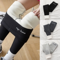 Winter  Lamb Wool Lined Leggings for Women High Waist Stretchy Thick Cashmere Leggings Plush Warm Thermal Pants