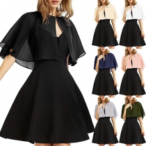 Fashion Solid Color Chiffon Shawl