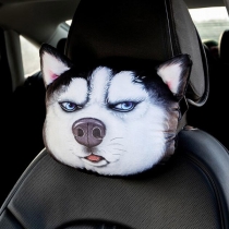 Söt Cat Husky Car Neck Protector Bil Nackstöd