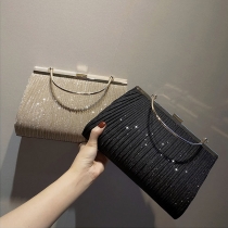 Shiny Rhinestone Small Square Bag Handväska
