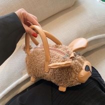 Lammaxelkedja Liten rund väska