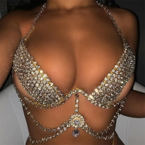 Street Fashion Bling-bling Rhinestone Body Chain